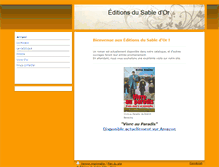 Tablet Screenshot of editions-sabledor.com